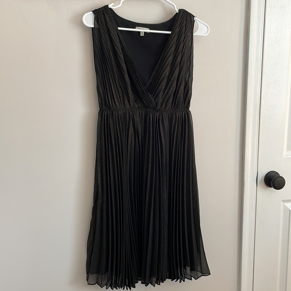 Black metallic dress